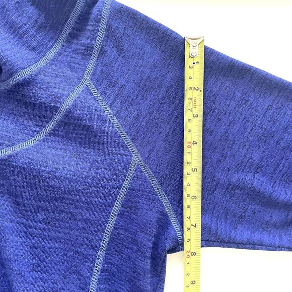 KUHL Women’s “Lea” Blue Purple Cowl Neck Tie Knit Pullover Kangaroo Pocket - Picture 10 of 16